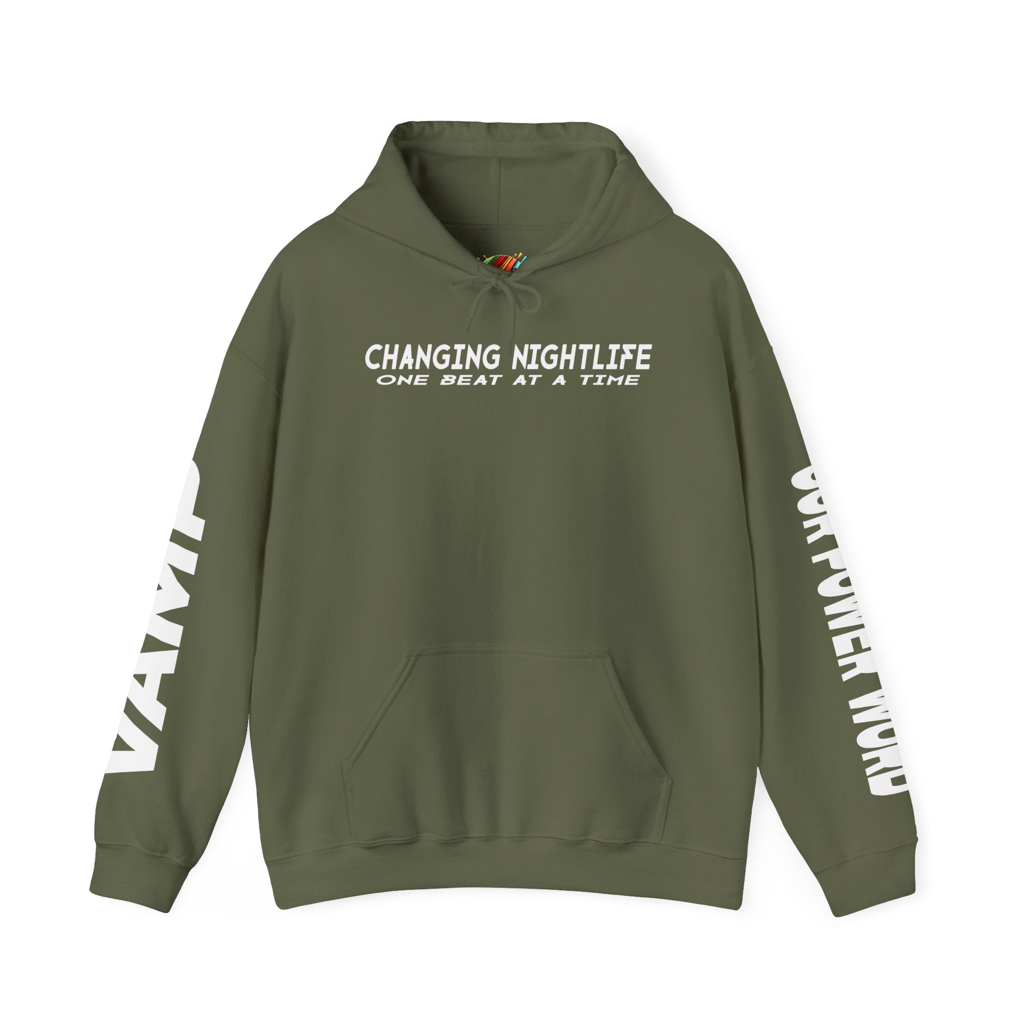 "Nightlife Elements" Customizable Unisex Heavy Blend Hoodie β Personalize w/Power Word